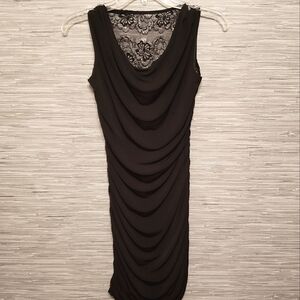 Black Mesh Back Dress